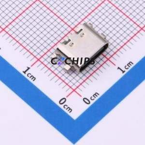 TYPE-C-335-WFRSC08L65 USB Connector SMD Connector ( Connector Type: Type-C )( Gender: Female )( Mounting Type: Sink Board ) - Product Image 1