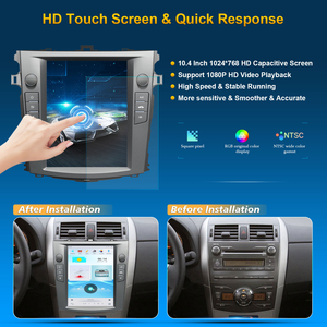10.4 pollici schermo capacitivo lettore <span class=keywords><strong>multimediale</strong></span> per Auto Android 14 per Toyota Corolla 2006-2013 (Auto A/C) 4 + 64GB - Product Image 3