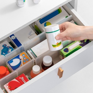 Free Combination Honeycomb <b>Plastic</b> Partition Box for Bathroom <b>Drawer</b> Partition for Underwear Sock Grid PP Material - Product Image 5