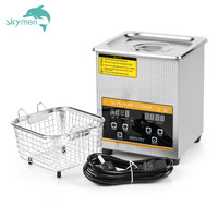 Nettoyeur à ultrasons Skymen ODM 2L pour outils à ongles, commande en gros, petit nettoyeur à ultrasons numérique pour bijoux, injecteurs métalliques à tête imprimée