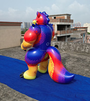 Poupée gonflable Loup de feu de grande taille personnalisée pour les événements Party.animal Doll Adversting Equipment