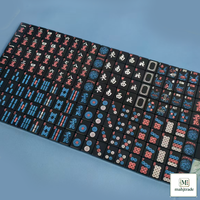 Оптовый дорожный мини-набор американского маджонга - компактные плитки 30x22x12 мм, индивидуальные цвета/упаковка, OEM для подарков