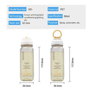 Bouteille pulvérisateur cosmétique PET 90 ml personnalisée XINDE, bouteille pulvérisateur de crème solaire, bouteille pulvérisateur de brume pour le visage, pour l'emballage des soins de la peau - Product Image 2