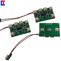 Carte de contrôle PCB Exilis universelle 3,7 V RGB prête à l'emploi, conception 6 V 1 A, OEM ODM RF PCBA avec connecteur M12 4 broches, assemblage PCBA