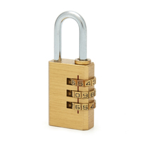 Serrure de voyage à combinaison en laiton à code à 3 chiffres, cadenas de sécurité anti-voleur à clé pour casiers de gymnastique, utilisation sûre, vente à chaud de 21-3