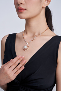Collier en or massif 18 carats UM Jewelry, vente en gros, perle d'eau de mer naturelle, diamant, cadeau de fiançailles, fête, unisexe/hommes/femmes, best-seller - Product Image 4