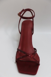 Sandali di Lusso da Donna con Tacco Alto di Designer, Marche Famose, Personalizzabili, Estivi con Cinturino alla Caviglia, Slip-On, Tacco Sottile con Strass - Product Image 6