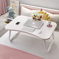 Table de maison en bois Station d'ordinateur avec étagère pour conception blanche réglable moderne MDF Homever meubles support pour ordinateur portable bureau d'étude