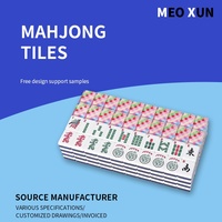 Tuiles de Mahjong en Acrylique Transfrontalières les Plus Vendues – Mini Jeu de Poker Américain Portable et Personnalisable pour le Divertissement à Domicile (Échantillons)