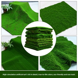 Tapis de gazon artificiel réaliste <span class=keywords><strong>en</strong></span> mousse 1m x 1m avec texture naturelle pour la décoration de la maison, du <span class=keywords><strong>jardin</strong></span>, des murs, des paysages et des scènes miniatures - Product Image 2