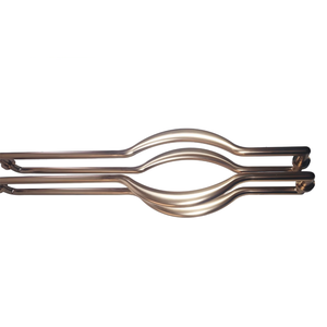 Poignée de porte moderne de luxe personnalisée en alliage <span class=keywords><strong>d</strong></span>'<span class=keywords><strong>aluminium</strong></span> avec verre électroplaqué en acier épaissi pour poignées de porte principale - Product Image 2