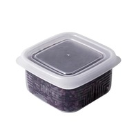 Boîte à déjeuner carrée en acier inoxydable pour riz brun à grains gros, de qualité alimentaire, pour usage domestique, avec compartiments, compatible micro-ondes