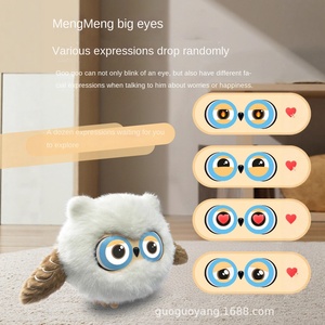 Oiseau de compagnie interactif intelligent en bois avec IA, dialogue vocal, double yeux émotionnels, connectivité Wi-Fi, taille personnalisable - Product Image 2