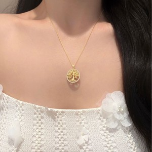Collar de Plata de Ley 925 con Baño de Rodio y Moissanita, Diseño Árbol de Cabala, Unisex, Joyería Fina, Certificado por Terceros, de Moda - Product Image 2