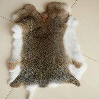 Peau de lapin pleine grandeur, épaisse et mature, couleur rare, tannée, pour coussin de siège, décoration intérieure, ornement, présentation et artisanat