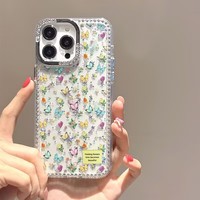 Coques de téléphone antichoc transparentes à paillettes papillons pour iPhone 17 Air 16 Plus Pro Max 15 14 13 12 11 – Housse de protection