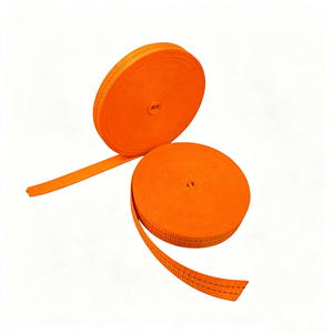 Cinta Plana de Poliéster Tejida al por Mayor, Rollo de 25mm, 500kg, Naranja, 100m, Correa de Carga Resistente al Desgaste, Cinta de PET de Vietnam - Product Image 1
