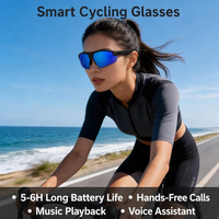   Gafas Inteligentes con Audio, Gafas de Sol Inteligentes para Correr y Ciclismo, Música y Llamadas Manos Libres, Asistente de Voz con IA, Altavoces de Oreja Abierta