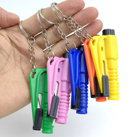 Suministros de Defensa Personal para Mujeres con Logotipo Personalizado de Alta Calidad, Silbato de Emergencia para Auto, Rompeventanas, Llavero de Plástico, Cortador de Cinturón de Seguridad