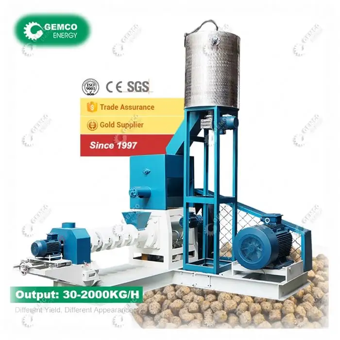 पेंच दबाने अस्थायी झींगा मछली तिलापिया फ़ीड बनाने की मशीन के लिए Pelletizing/Extruding/फैलाएंगे, एक्वा, कैटफ़िश, ट्राउट गोली