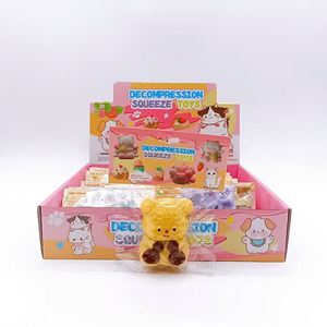 Wholesale Trending 2024 OEM ZIJIE Taba Squishy Toys <b>Cute</b> Mochi Butter <b>Bear</b> Soft Stuffed Animal Stress Relief Fidget Toys Safe - Product Image 5