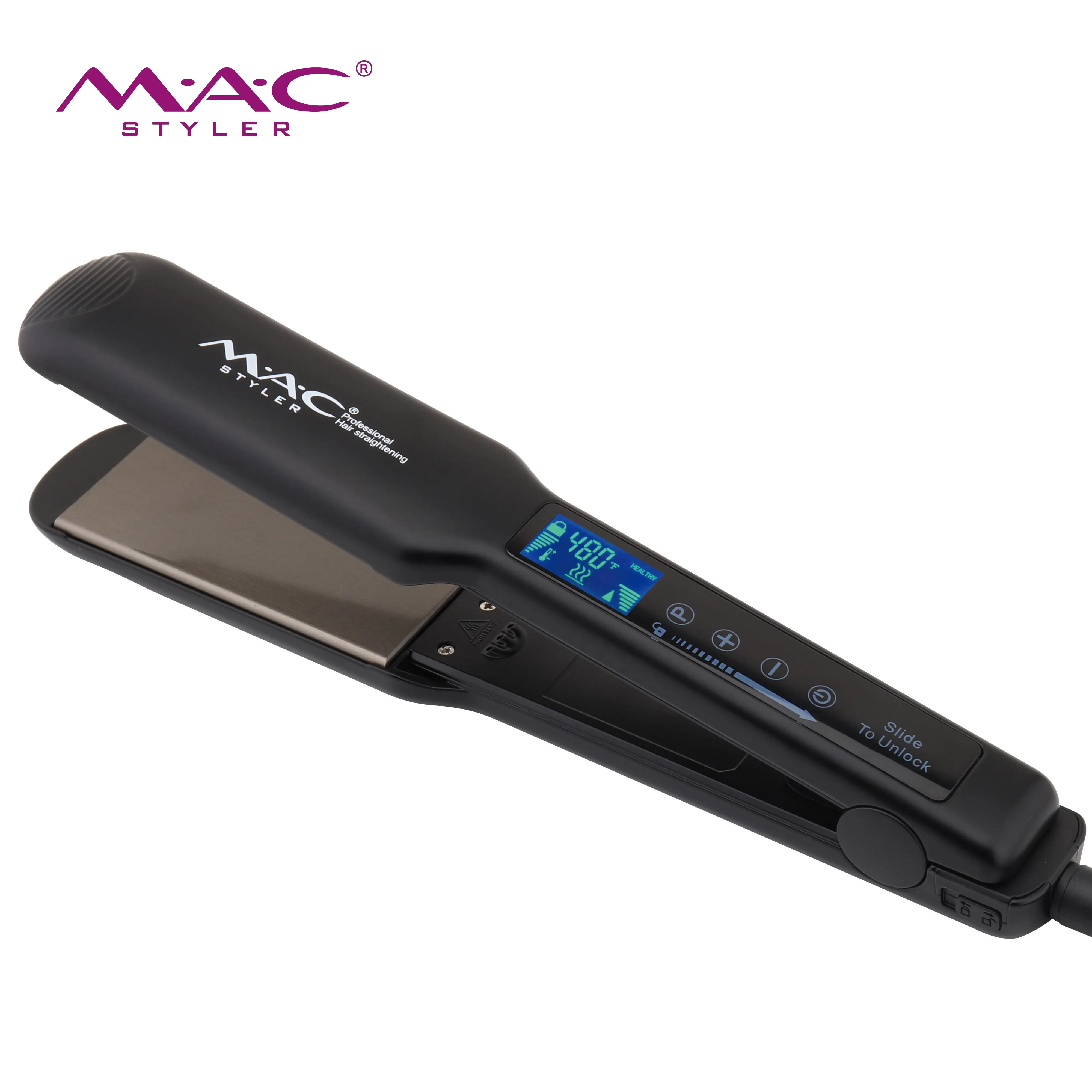 Professionele Touch Screen Titanium Hair Iron Stijltang Machine Private Label Stijltang Voor Salon