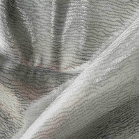 Tissu Georgette de Luxe Argenté avec Lueur Argentée Teintée et Effet Translucide pour Décoration de Foulard de Robe de Soirée Haut de Gamme