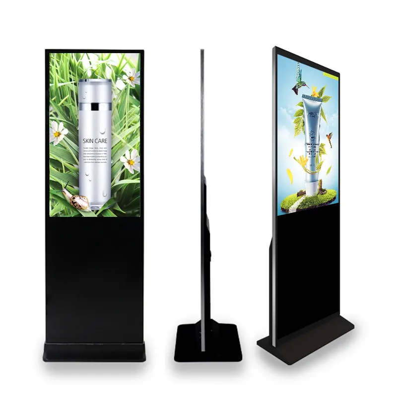 Touch Screen Kiosk 4k Indoor Advertising Player Display Screen HD Lcd Floor Standing Digital Signage