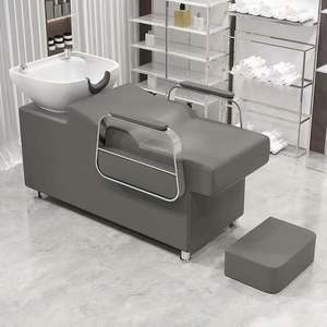 Kelly Lay Down Shampooing Lit En Cuir Synthétique Barbier Cheveux Lavage Chaise avec Unité De Lavage À contre-courant pour Salon Meubles Atelier Salle De Bains - Product Image 2