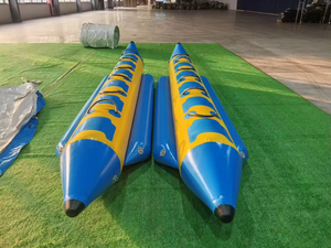 Bateau banane gonflable commercial en PVC, équipement de divertissement aquatique tractable pour la <span class=keywords><strong>plage</strong></span>, les centres de villégiature, les fêtes sur yacht de luxe et les vacances en plein <span class=keywords><strong>air</strong></span> - Product Image 4
