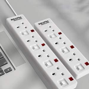 Bộ Chuyển Mạch Loại 13A Kiểu Anh Ổ Cắm Mở Rộng 4 Chiều Sạc USB Trong Cáp 2M 3M 5M - Product Image 1