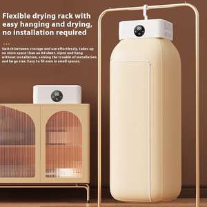 Mini-sécheuse premium, utilisation rapide et facile, automatique, pliable pour les petits espaces - pour les vêtements légers, les sous-vêtements, les vêtements de bébé - Product Image 2