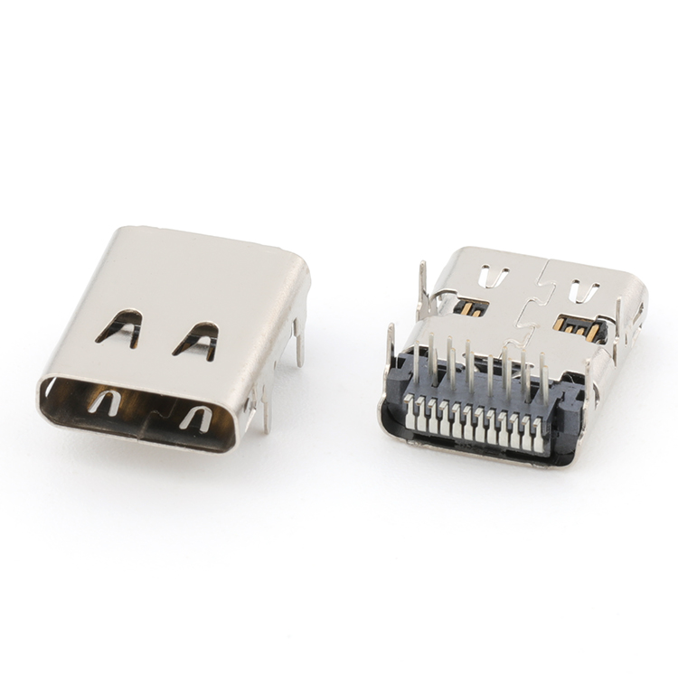 Connettore USB tipo C Jack femmina tipo C con fibbia per scheda 3A Porta jack di ricarica rapida ad alta corrente Presa per caricabatterie USB-C