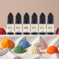 Colorant liquide pour bougies 24 couleurs 10g, soluble dans l'huile, haute concentration, dispersion naturelle, non toxique, inodore, colorant pour la fabrication de bougies DIY