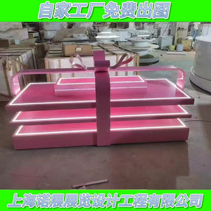 Expositor de acrílico de 3 niveles Shanghai Nuozhan con luz LED para vitrinas de exhibición, vertical y independiente. - Product Image 4