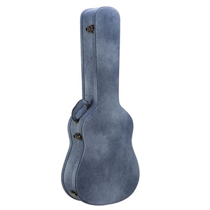 Tissu denim lavé avec compartiment pour accessoires Étui pour instruments durs électriques classiques Étui pour <span class=keywords><strong>guitare</strong></span> acoustique en bois - Product Image 2