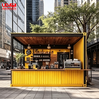 Restaurant préfabriqué en conteneur maritime Urdream, kiosque de restauration rapide pour les entreprises commerciales en plein air