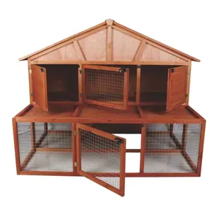 Hutte à lapin en bois, grande Cage de luxe durable, maison de lapin, nouvelle collection 2021