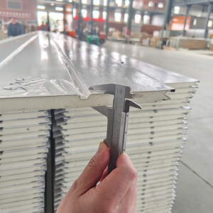 Panneaux sandwich isolants thermiques en polyuréthane PU pour revêtement mural extérieur et toiture de <span class=keywords><strong>maison</strong></span>, prix usine - Product Image 6