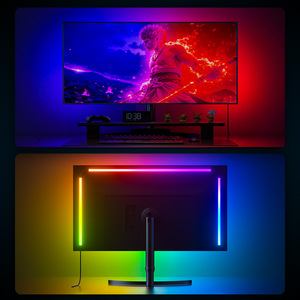 แถบไฟสำหรับเล่นเกมสร้างบรรยากาศ, แถบไฟ RGB จอภาพ LED ไฟหลังสำหรับเล่นเกมคอมพิวเตอร์ - Product Image 4