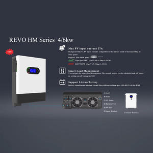 Onduleur solaire hybride à sortie simple à onde sinusoïdale pure 48V 4kW 10kW MPPT 93% d'efficacité Panneau intelligent - Product Image 5