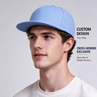 Casquette Streetwear Unisexe Personnalisée Broderie Visière Plate Toile Six Panneaux Snapback Couleur d'Équipe Réglable Taille Unique Vente en Gros