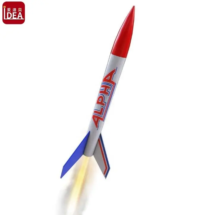 新しい到着カスタム金属プラスチック樹脂ロケットおもちゃモデルロケットエンジン飛行キットディスプレイ用