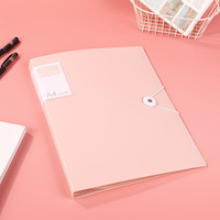 Pochette multi-pages A4 en PP, couleur Morandi, avec poches intérieures et rangement pour feuilles de test – Fournitures scolaires et de bureau