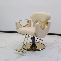 Mobilier commercial de haute qualité, chaise de salon de beauté vintage antique à usage intensif, chaise de coiffure hydraulique pour barbier PLUS DESIGN