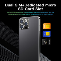 Teléfono Inteligente I14ProMax CDMA de Doble SIM, Pantalla Grande de 1.7 Pulgadas, Procesador MediaTek de Cuatro Núcleos, Compatible con Tarjeta de Memoria