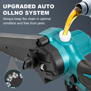Minimotosierra Inalámbrica Industrial OEM de 21V y 550W, 6 Pulgadas, Batería de Litio, Apagado Automático, Luz de Fondo, Portátil, CS13 Industrial - Product Image 2