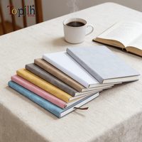 Carnet en cuir PU A5 personnalisé Topjlh avec photo, couverture souple, pages vierges imprimables, journal, agenda, cadeau d'entreprise, pour le bureau, l'école, en gros