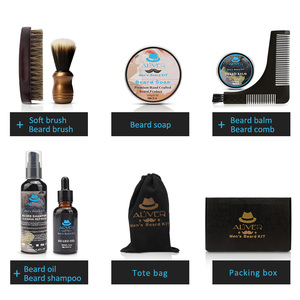 ALIVER All'ingrosso <span class=keywords><strong>Barba</strong></span> Barbarbiere set Barbiere con logo Personalizzato kit Regalo set Nero Spazzole <span class=keywords><strong>Barba</strong></span> per gli Uomini - Product Image 3