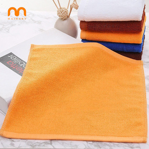 Custom logo Cotton 30*30cm <strong>Small</strong> Nail Square Yellow Blue White Grey Gift Face <strong>Hand</strong> Brown <strong>Towel</strong> for Beauty Spa Nails Salon - Product Image 2